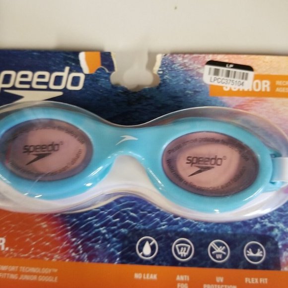 Speedo Glide Jr. Junior Swimming Goggles Baby Blue - Picture 3 of 13